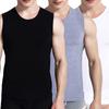 Colete Masculino Sexy Juvenil Respirável Esportivo Fitness Justo Sem Mangas Racerback Camada Base Suor Verão Moderno Roupa Exterior Camiseta