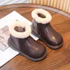 Zapatos casuales modernos y versátiles para niñas, nueva colección otoño/invierno 2026, suela suave, elegantes botas estilo Martin, botines de cuero para niños mayores