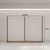 Estante de Exhibición para Tienda de Ropa Estante de Pie de Acero Inoxidable Estante para Ropa de Mujer Color Nogal Estilo Antiguo Colgador de Ropa de Pared