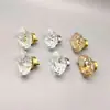 Atacado do Fabricante Estilo Europeu de Luxo Leve Alça de Gaveta de Cristal Cor Champagne de Furo Único Alça de Armário de Mesa de Cabeceira Armário de Sapatos