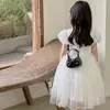 Nova Bolsa Portátil com Laço da Moda, Pequena Bolsa Transversal Estilosa para Meninas, Acessório Versátil de Princesa, Mini Carteira de Moedas