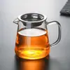 Copo de Vidro Borossilicato Espesso para Caneca com Divisor de Chá Tigela de Chá Grande Acessórios para Cerimônia do Chá Venda por Atacado