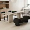 Estilo Wabi-Sabi Apartamento Pequeño Diseñador Creativo Banco al Pie de la Cama Sofá Minimalista Italiano Microfibra Banco para Cambiar Zapatos en la Entrada