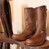 Fábrica de comércio exterior vendas diretas da fábrica botas masculinas de cunha plana cano médio versátil moda casual plus size atacado