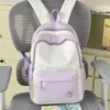 Mochila Dulce de Contraste de Color Estrellado de Estilo Nuevo y Sencillo para Estudiantes de Secundaria y Preparatoria, Fresca y Elegante, Mochila de Alta Capacidad