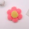 Pelúcia cor macaron girassol de seis pétalas acessórios de cabelo acessórios luvas infantis meia-calça sacola de mão material DIY
