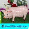 Escultura de Animal de Resina Fofa da Sorte para Exterior Modelo Decoração de Pátio Parque Janela Ornamentos de Porquinho de Simulação