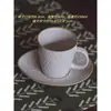 Juego de Tazas de Café Retro Jingdezhen Taza Cerámica Pequeña Europea Creativa Set de Té de la Tarde Pastoral Flor