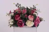 Flor Artificial Huajia Guía de Camino de Boda Bola de Flores Decorativa Rosa Peonía Hortensia Columna Romana Candelabro Decoración de Mesa