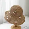 Nuevo Sombrero de Paja para Playa 2025 para Mujer, Sombrero de Paja de Verano para Playa, Sombrero de Vacaciones con Ala Ancha