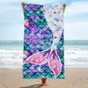 Toalla de playa, toalla de baño, venta al por mayor, toalla de microfibra, esterilla de playa rectangular, toalla de baño con impresión digital, chal para figurar