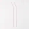 Pajita de Vidrio Extendida de 25 cm Curva de Color Resistente a Altas Temperaturas de Vidrio de Borosilicato Alto Pajita Recta Marrón Rojo Otro