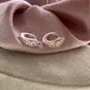 Colgante Redondo de Circonita Super Brillante Clip de Pendiente Retro Sentido de Diseño de Nicho Pendientes de Personalidad Accesorios de Pendientes Versátiles Exquisitos de Lujo Ligero para Mujeres