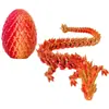 Venda Quente Transfronteiriça Ovo de Dragão de Cristal Impressão 3D Joia de Dragão Brinquedo Presente Dia das Crianças Conjunto Enfeites de Mesa Feito à Mão