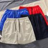 2022 Verão Comércio Exterior Novos Homens Cor Sólida Casual Shorts Cross-border Roupas Masculinas com Intranet Calças de Cinco Pontos Calças Grandes