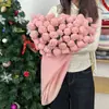 Chal de Lujo Ligero con Ramo de Rosas, Tejido a Mano Creativo de Color Degradado, Regalo Rosa para el Día de San Valentín para Novia, Multifuncional