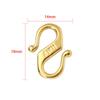 Collar Pulsera Hebilla S de Presión de Aceite 18K Acero de Titanio Hebilla de Acabado Accesorios Versátiles de Acero Inoxidable Hebilla Joyería DIY Hecha a Mano Venta al Por Mayor