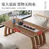 Ventana de Bahía Minimalista Estilo Chino Mesa de Té Pequeña Vintage Repisa de Ventana Balcón Mesa de Té de Bambú Mesa Baja Alfombra Mesa Pequeña Asientos en el Suelo