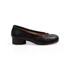 Zapatos de nicho para pezuña de cerdo de punta dividida, pliegues de lazo, Mary Janes de seda real, zapatos planos para mujer, tacón grueso, boca poco profunda, bailarinas