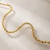 Colar Estilo Europeu e Americano Wanxing Joias em Aço Inoxidável Ouro 18K para Mulheres Moda Clássica Versátil Colar Transfronteiriço Atacado em Estoque