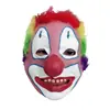 Nova Máscara de Palhaço de Terror Touca Festa Nariz Vermelho Máscara Palhaço Halloween Máscara de Látex Festa Brilhante