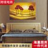 Pintura decorativa moderna y lujosa para sala de estar, horizontal, atmosférica, simple, para sofá, fondo, pintura colgante de pared, mural creativo para dormitorio 9