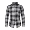 Comercio Exterior al por Mayor 2025 Camisa a Cuadros para Hombre Estilo Hong Kong Ropa Exterior Estilo Coreano de Moda Celebridad de Internet Camisa de Manga Larga Camisa Dropshipping