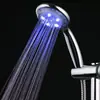 Fornecimento Transfronteiriço de Chuveiros de Mão LED com Controle de Temperatura de Três Cores, Chuveiros Domésticos Multifuncionais, Chuveiros de Banheiro