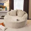 Comercio Exterior Transfronterizo Más Vendido Sofá Cama de Tela Minimalismo Italiano Moderno Sofá Cama Sala de Estar Sofá Perezoso Lavable
