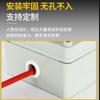 Cable de alimentación de bobina protectora de doble cara de silicona blanco y negro resistente a altas temperaturas, funda protectora de goma para bobina, ojal pasacables, anillo de salida