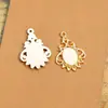 Gema del Tiempo Accesorios para Joyería DIY Aleación Pegatina Base para Botella de Vino 10*14mm Base de Gema Colgante Retro para Collar