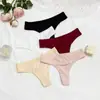 Tanga Clásico de Color Sólido en Stock Talla Grande Transfronterizo Amazon Sexy Alta Elasticidad Cómodo Algodón Puro en la Entrepierna Calzones para Niñas