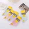 Calcetines para Mujer para Primavera y Verano, Calcetines Finos de Malla a Media Pantorrilla, Calcetines de Algodón, Casual de Malla Cerrada Peinada Transpirables Anti-Pilling Calcetines para Mujer