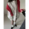 En stock INS Corea Dongdaemun camisa de moda con cuello puntiagudo, nuevo conjunto de moda de falda-pantalón corta de otoño 18485