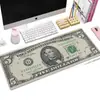 Alfombrilla de ratón creativa de dólar transfronteriza para uso en la oficina, resistente a la suciedad, fácil de limpiar, alfombrilla de escritorio antideslizante, hecha de tela de alta calidad, alfombrilla de ratón de gran tamaño