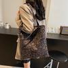 Ins Casual Fashion Grande Capacidade All-match Ombro Mão Tote Bag Estilo Coreano Nova Grande Capacidade Leopard Print Tote Bag