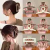 Pinza Casual Color Café para Cabello de la Parte Posterior de la Cabeza para Mujer Grande 2024 Nuevo Clip para Cabello Diadema Pasador
