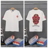 Transfronterizo. Diseño de Marca de Moda 26Ss Estampado de Letras de Herradura. Camisas Casuales de Manga Corta de Moda para Hombres, Mujeres y Parejas