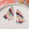 Pingente de contas de arroz estilo boêmio vintage borla faça você mesmo acessórios para cabelo brincos material atacado