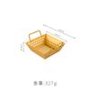 Cesta para freír cuadrada de acero inoxidable, cesta para freír papas fritas, cesta para pollo frito, cesta para frutas con filtro, cesta para refrigerios