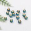 Jingdezhen Cerámica Cuentas Sueltas Cuentas Redondas Esmalte de Flor Cuentas con Agujero Grande DIY Accesorios para Joyería Pulsera Collar Kit de Materiales para Mujeres