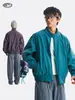 Chaqueta Deportiva Cortavientos Reversible de Color Block para Exteriores Serie Montaña Flota Negra con Cuello Alto para Hombres y Mujeres Abrigo Cortavientos para el Transporte Urbano