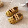 Zapatos Mary Jane de Lunares para Niñas Zapatos de Princesa con Suela Suave Nuevos Zapatos de Cuero para Niños Primavera y Otoño Estilo Coreano Zapatos Individuales para Niños Pequeños de 3 a 6 Años