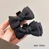 Prendedor de Cabelo Preto com Laço Dupla Face Acessórios de Cabelo Prendedor de Cabelo de Princesa para Parte de Trás da Cabeça de Mulheres Grande Prendedor de Tubarão Acessórios de Cabelo Grampo de Cabelo