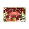 Fábrica de comercio exterior transfronterizo telón de fondo de Navidad pancarta de puerta de garaje copla cubierta de puerta bandera de jardín bandera semicircular decoración personalizada