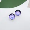 Nueva hemisfera de resina 10 mm plana polvo de oro efecto cielo estrellado material diy hecho a mano accesorios para joyería venta al por mayor