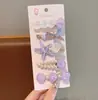 Presilhas de Cabelo Série Oceano Fofa Presilha de Cabelo de Sereia Azul Gelatina Presilha Lateral para Franja para Mulheres Acessório de Cabelo de Alta Qualidade
