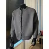 Nuevos suéteres de punto para otoño e invierno para hombres y parejas, estilo old money, chaqueta cárdigan de cuello redondo, simple y moderna, venta al por mayor de fábrica transfronteriza
