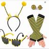 Alas de Abeja de Pascua, Tocado de Abejita, Disfraz de Fiesta de Abejas, Ropa de Abeja, Accesorios para el Cabello, Set de Gafas