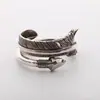 Joyería transfronteriza Anillo de pluma japonés para hombre apertura retro anillo de flecha de hoja de árbol Takahashi con Amazon